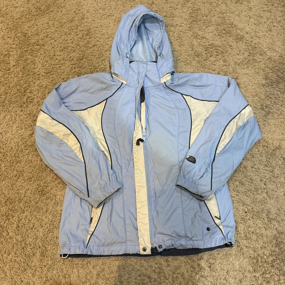 Columbia Vertex Interchange Jacket Womens Large Blue Ski Waterproof SL7446